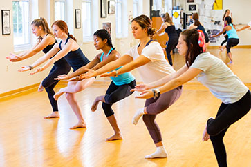 Students in dance class. Link to Closely Held Business Stock